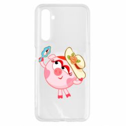 Чехол для Realme 6 Нюша в шляпке - PrintSalon