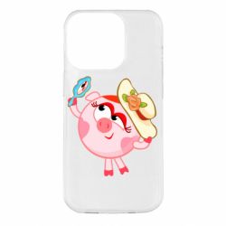 Чехол для iPhone 14 Pro Нюша в шляпке - PrintSalon