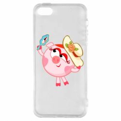 Чехол для iPhone5/5S/SE Нюша в шляпке - PrintSalon