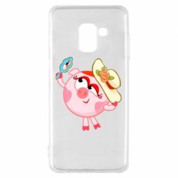 Чехол для Samsung A8 2018 Нюша в шляпке