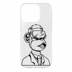 Чехол для iPhone 14 Pro Обезьяна в виртуальных очках - PrintSalon