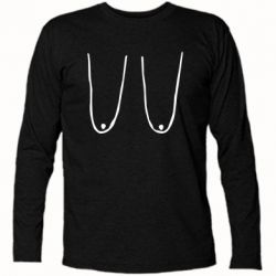 Футболка з довгим рукавом Обвислі груди - PrintSalon