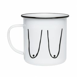Кружка емальована Обвислі груди - PrintSalon