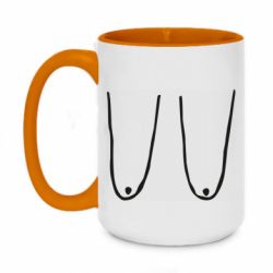 Чашка двокольорова велика Обвислі груди - PrintSalon