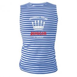 Майка-тельняшка Обычного парня Денисом не нарекут - PrintSalon