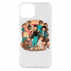 Чехол для iPhone 14 Очень странные дела арт