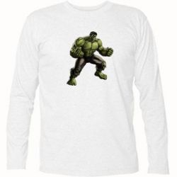 Футболка с длинным рукавом Очень злой Халк - PrintSalon