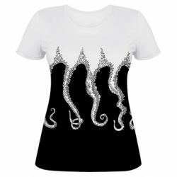 Жіноча 3D футболка Octopus tentacles - PrintSalon