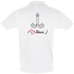 Мужское поло Odessa с якорем-PrintSalon Мужское поло Odessa с якорем