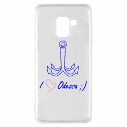 Чехол для Samsung A8 2018 Odessa с якорем - PrintSalon