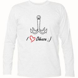 Футболка с длинным рукавом Odessa с якорем - PrintSalon