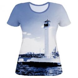 Женская футболка 3D Одесса Старый Маяк