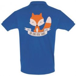 Мужское поло Of for fox sake - PrintSalon
