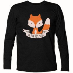Футболка з довгим рукавом Of for fox sake - PrintSalon