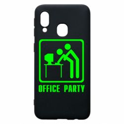 Чехол для Samsung A40 Office Party - PrintSalon