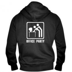 Мужское худи на молнии Office Party - PrintSalon
