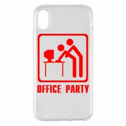 Чехол для iPhone X/Xs Office Party - PrintSalon