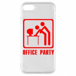 Чехол для iPhone SE 2020 Office Party - PrintSalon