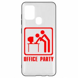 Чехол для Samsung A21s Office Party - PrintSalon