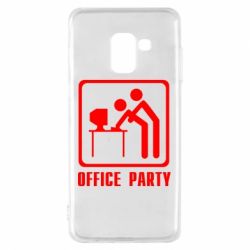 Чехол для Samsung A8 2018 Office Party - PrintSalon