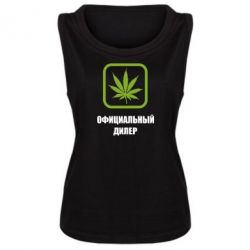 Женская майка Официальный диллер - PrintSalon
