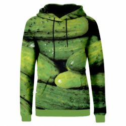 Жіноче 3D худі Огірки-PrintSalon Жіноче 3D худі Огірки