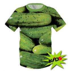 Дитяча 3D футболка Огірки - PrintSalon