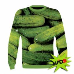 Дитячий 3D світшот Огірки - PrintSalon