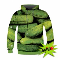 Дитяче 3D худі Огірки