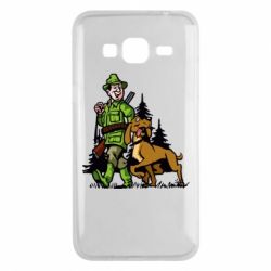 Чехол для Samsung J3 2016 Охотник с собакой - PrintSalon