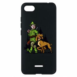 Чехол для Xiaomi Redmi 6A Охотник с собакой - PrintSalon