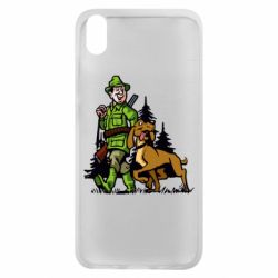 Чехол для Xiaomi Redmi 7A Охотник с собакой - PrintSalon