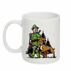 Чашка 320ml Охотник с собакой