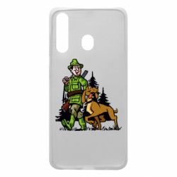 Чехол для Samsung A60 Охотник с собакой - PrintSalon