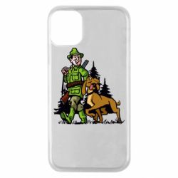 Чехол для iPhone 11 Pro Охотник с собакой - PrintSalon