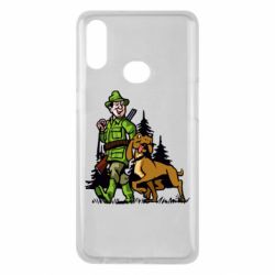 Чехол для Samsung A10s Охотник с собакой - PrintSalon