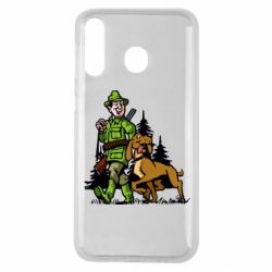 Чехол для Samsung M30 Охотник с собакой - PrintSalon