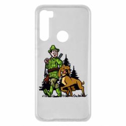 Чехол для Xiaomi Redmi Note 8 Охотник с собакой - PrintSalon