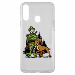 Чехол для Samsung A20s Охотник с собакой - PrintSalon