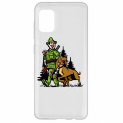 Чехол для Samsung A31 Охотник с собакой - PrintSalon