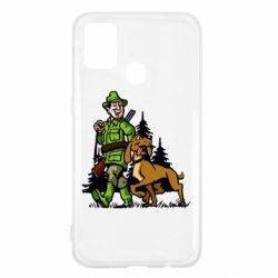 Чехол для Samsung M31 Охотник с собакой - PrintSalon