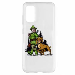 Чехол для Samsung S20 Охотник с собакой - PrintSalon