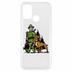 Чехол для Oppo A53/A32/A33 Охотник с собакой