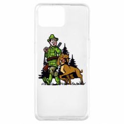 Чехол для Oppo A73 Охотник с собакой - PrintSalon