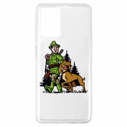 Чехол для Oppo A74 4G Охотник с собакой - PrintSalon