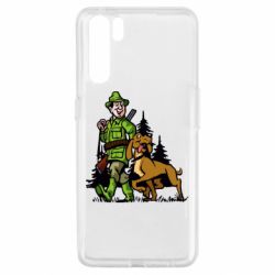Чехол для Oppo A91/Reno3 Охотник с собакой - PrintSalon