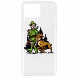 Чехол для Oppo Reno 4 Lite Охотник с собакой - PrintSalon