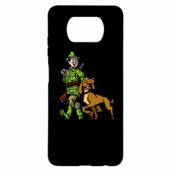 Чехол для Xiaomi Poco X3 Охотник с собакой - PrintSalon