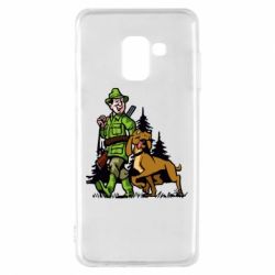 Чехол для Samsung A8 2018 Охотник с собакой - PrintSalon