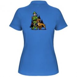 Женское поло Охотник с собакой - PrintSalon